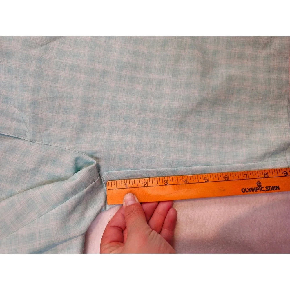 PGA Tour Mens Mint Green Plaid Golf Shorts Size 32‎ Performance Flat Front 9in
